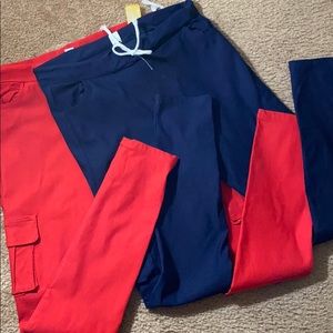 Cargo pants 2pr RED & BLUE 4X